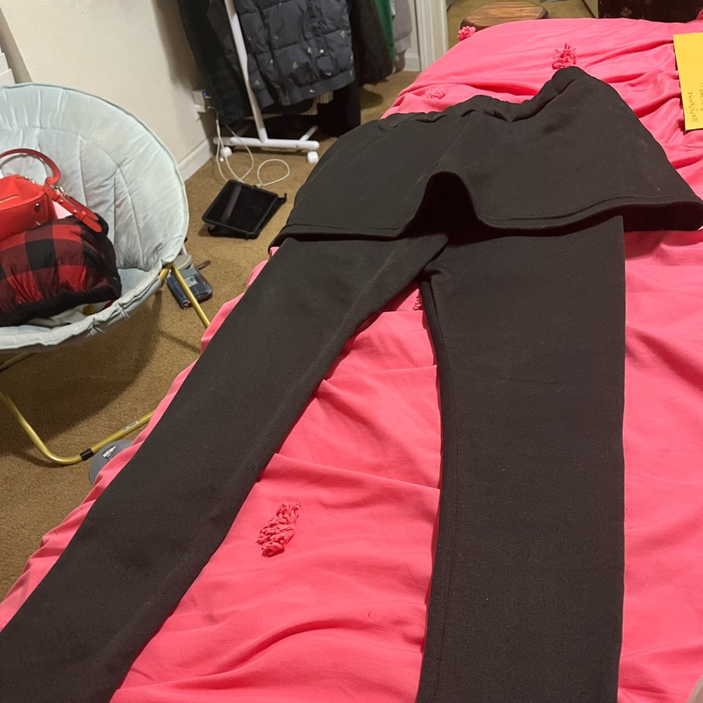 Leggings with a skirt